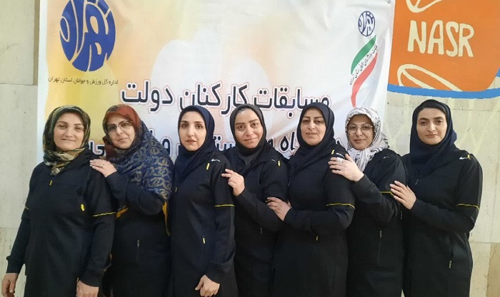 قهرمانی تیم داژبال بانوان دانشگاه در مسابقات کارکنان دولت استان تهران